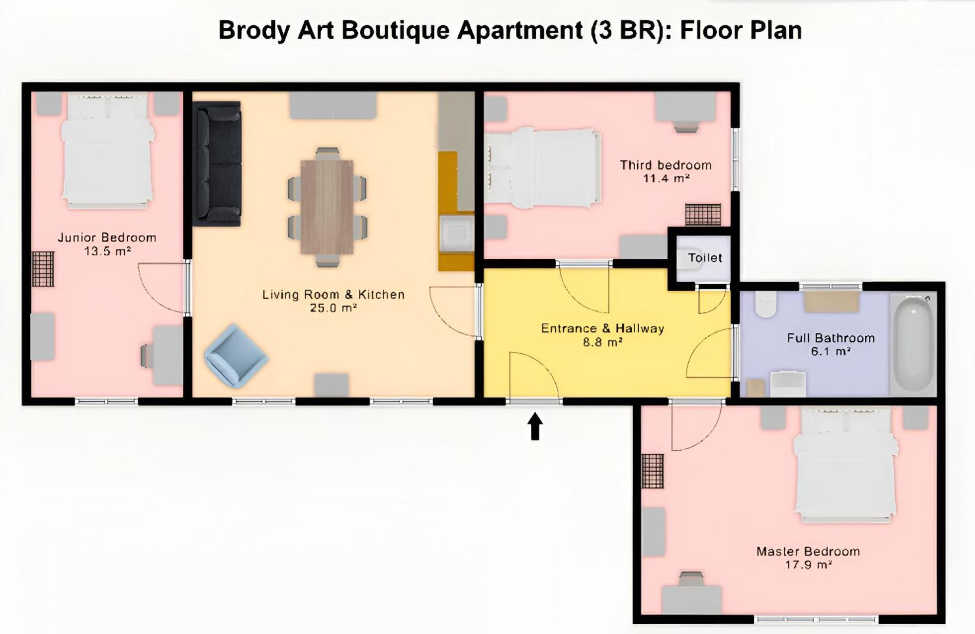 Brody Art Boutique Apartments Budapeste Quarto foto